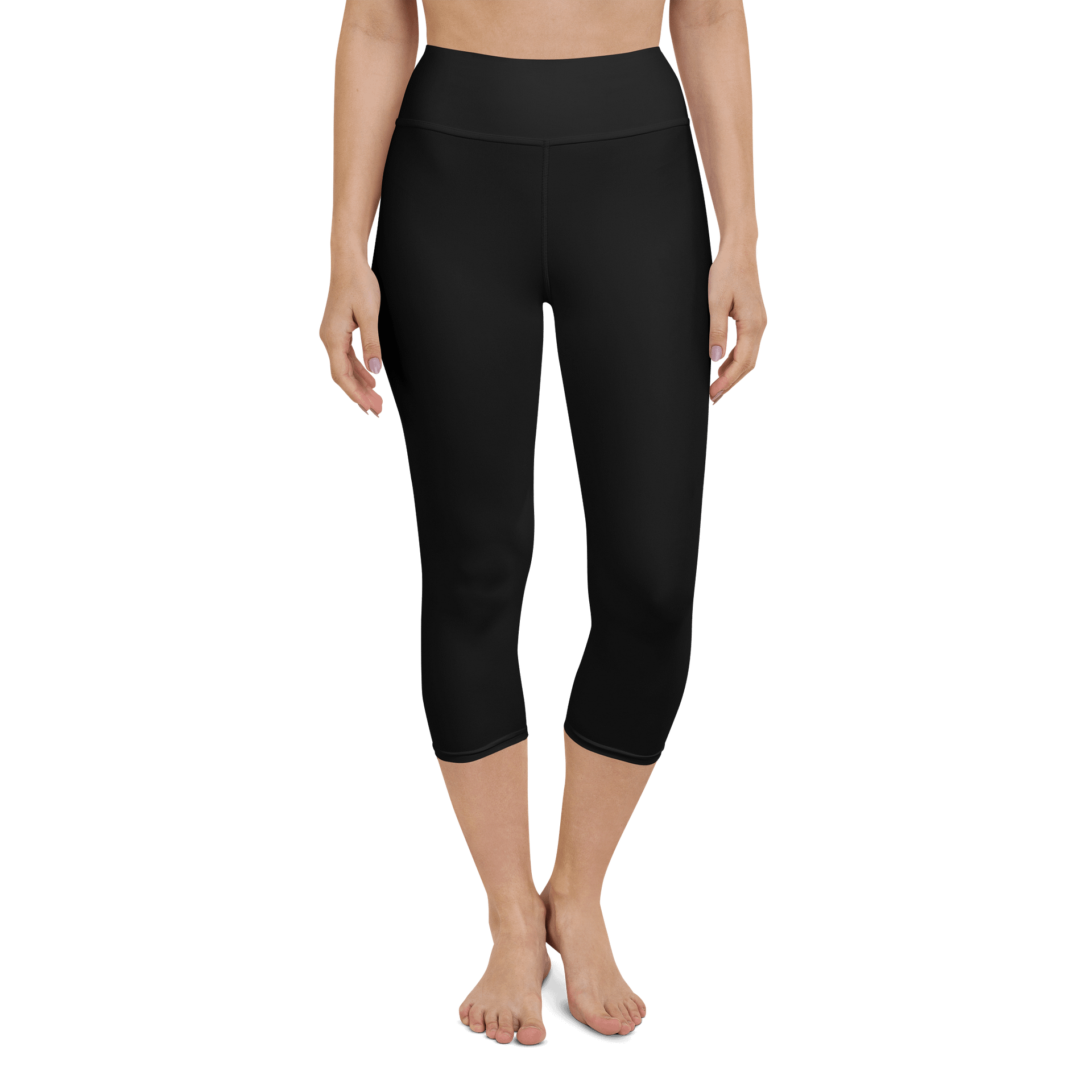Midnight Black Yoga Capri Leggings product image (4)