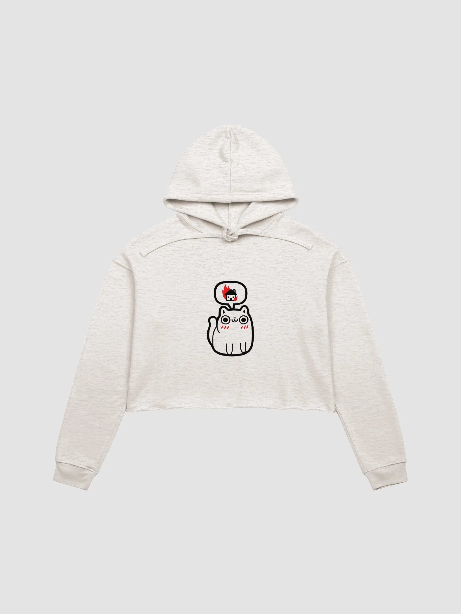 Criminal Meme Cat Crop Hoodie product image (1)