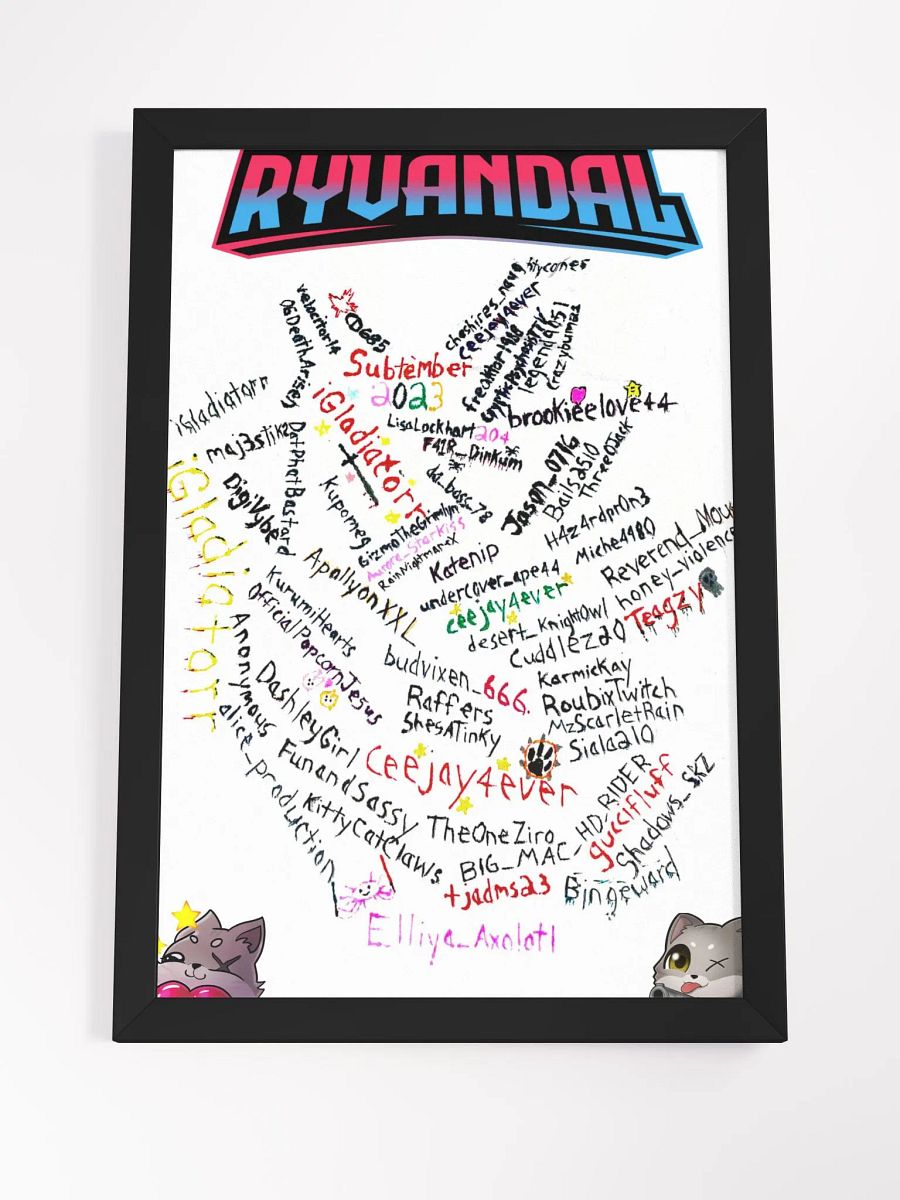 Furycious Fam FRAMED Subtember Poster product image (22)