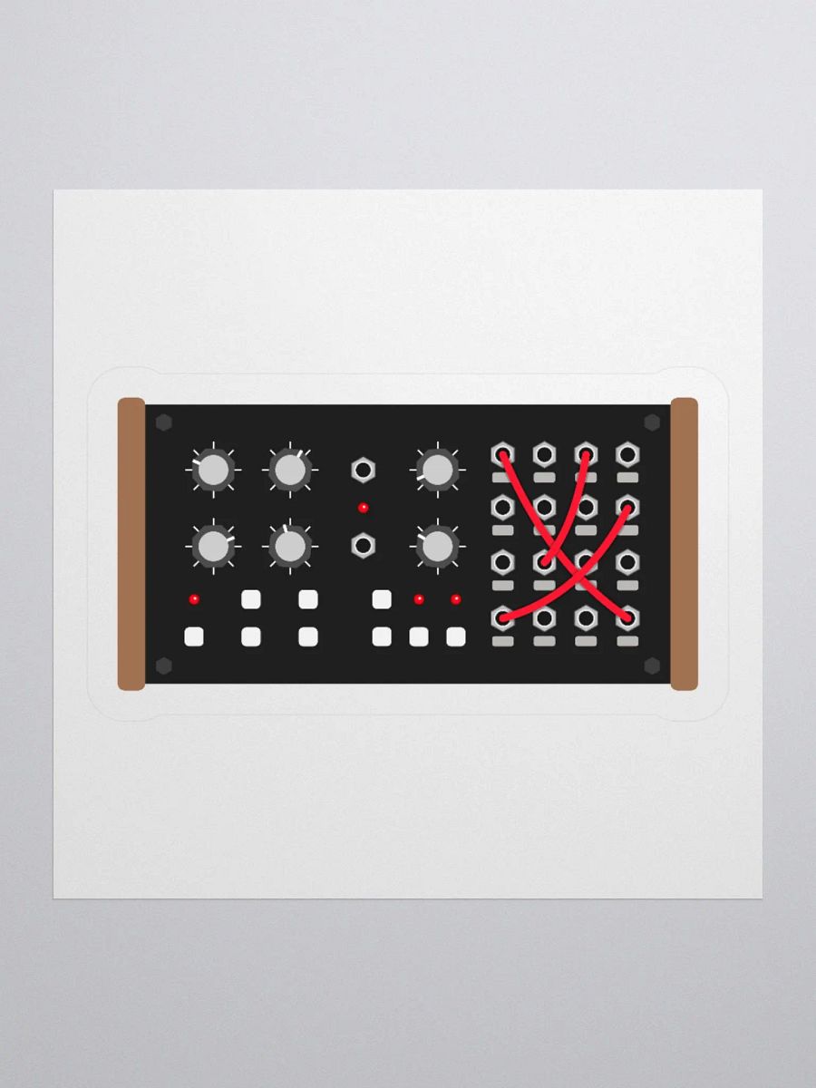 Semi-modular Analog Synth Sticker product image (1)