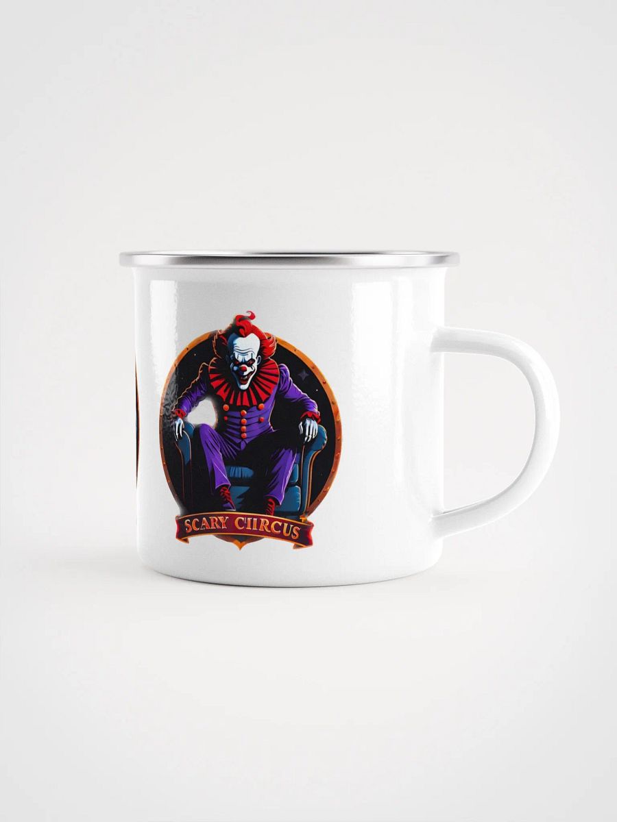 Scary Circus, creepy clown, enamel campfire mug product image (5)