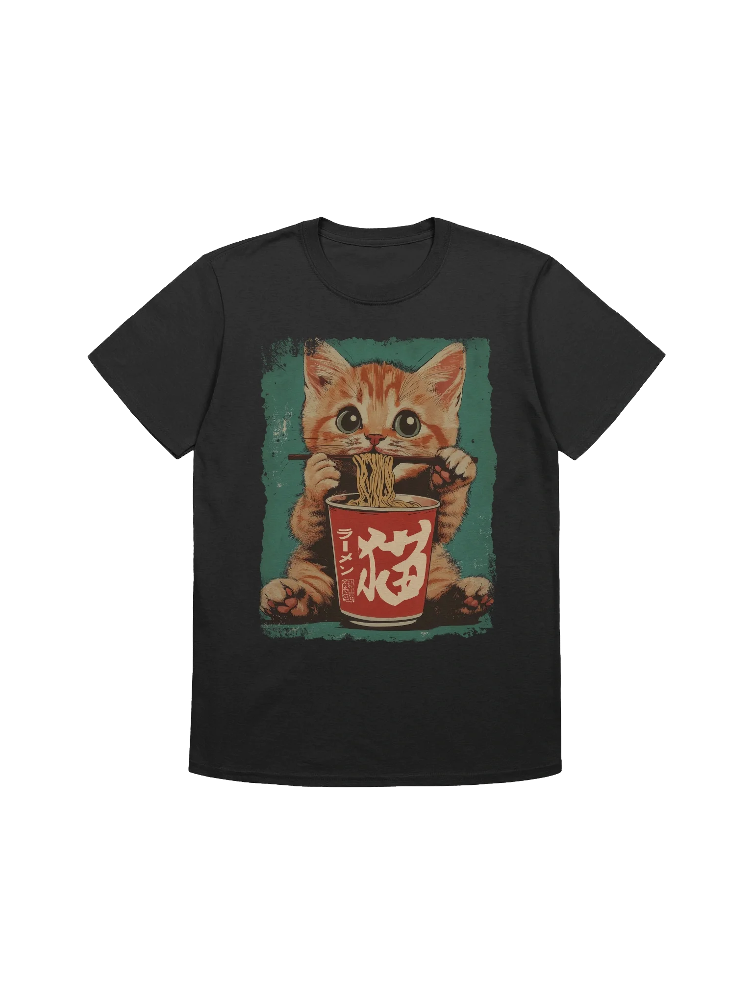 Kawaii Kitten Cat Ramen Kitten Kawaii Anime Japanese Style T-shirt product image (3)