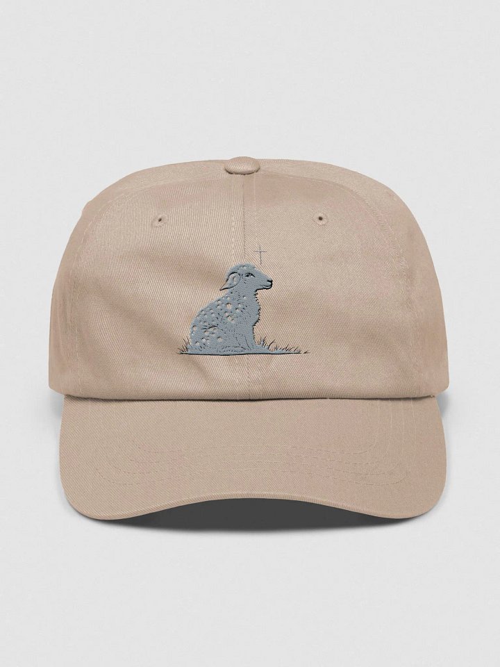 Gentle Shepherd Christian Dad Hat - Stone | Isaiah 40:11 product image (1)
