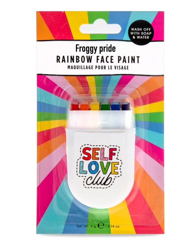 Rainbow face paint strip product image (1)
