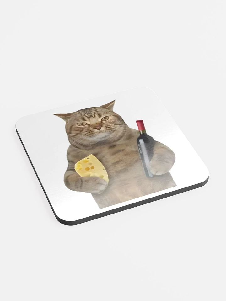 Glossed Cork Coaster: Meme Cats product image (2)