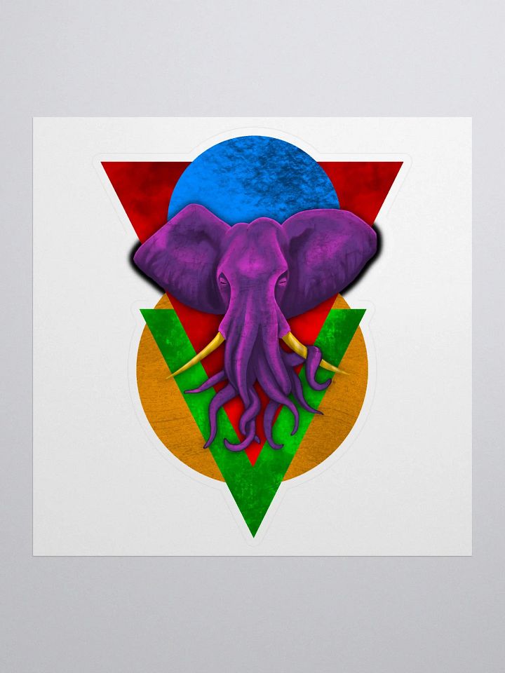 Pink Octophant - Sticker product image (1)