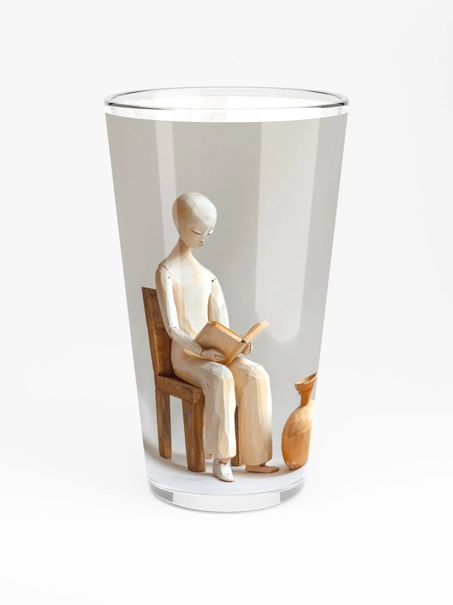 Shaker Pint Glass by Allcolor-We are all wooden people 001 product image (3)