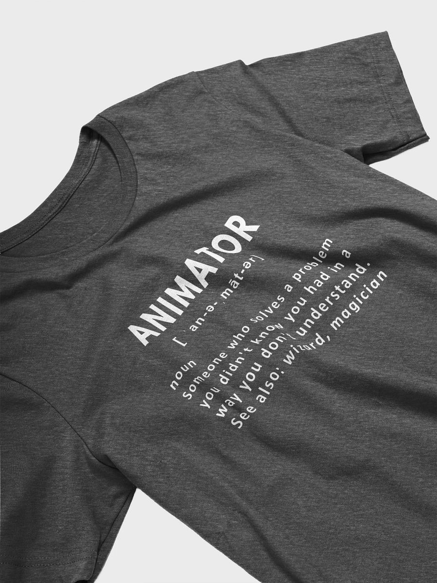 Funny Animator Noun Definition - Unisex T-shirt Bella Canvas 3001 product image (9)