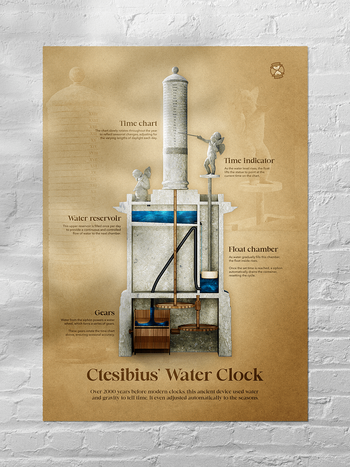 The Ancient Water Clock Unframed Poster product image (1)