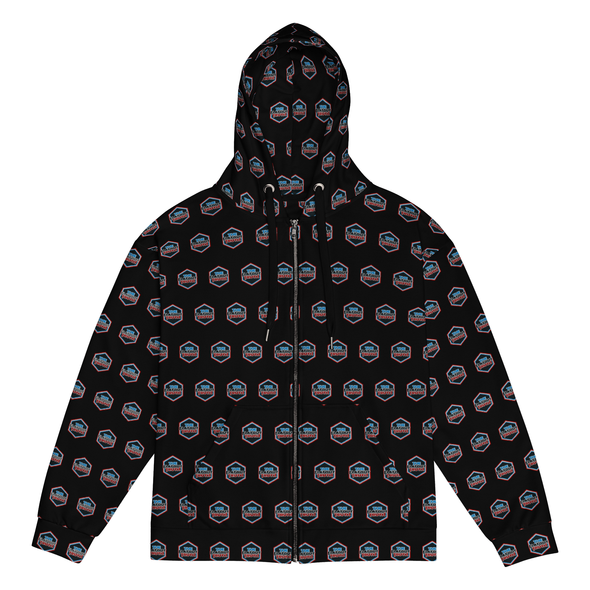 TFOT All-Over Red Hex Black Zip Jacket product image (1)