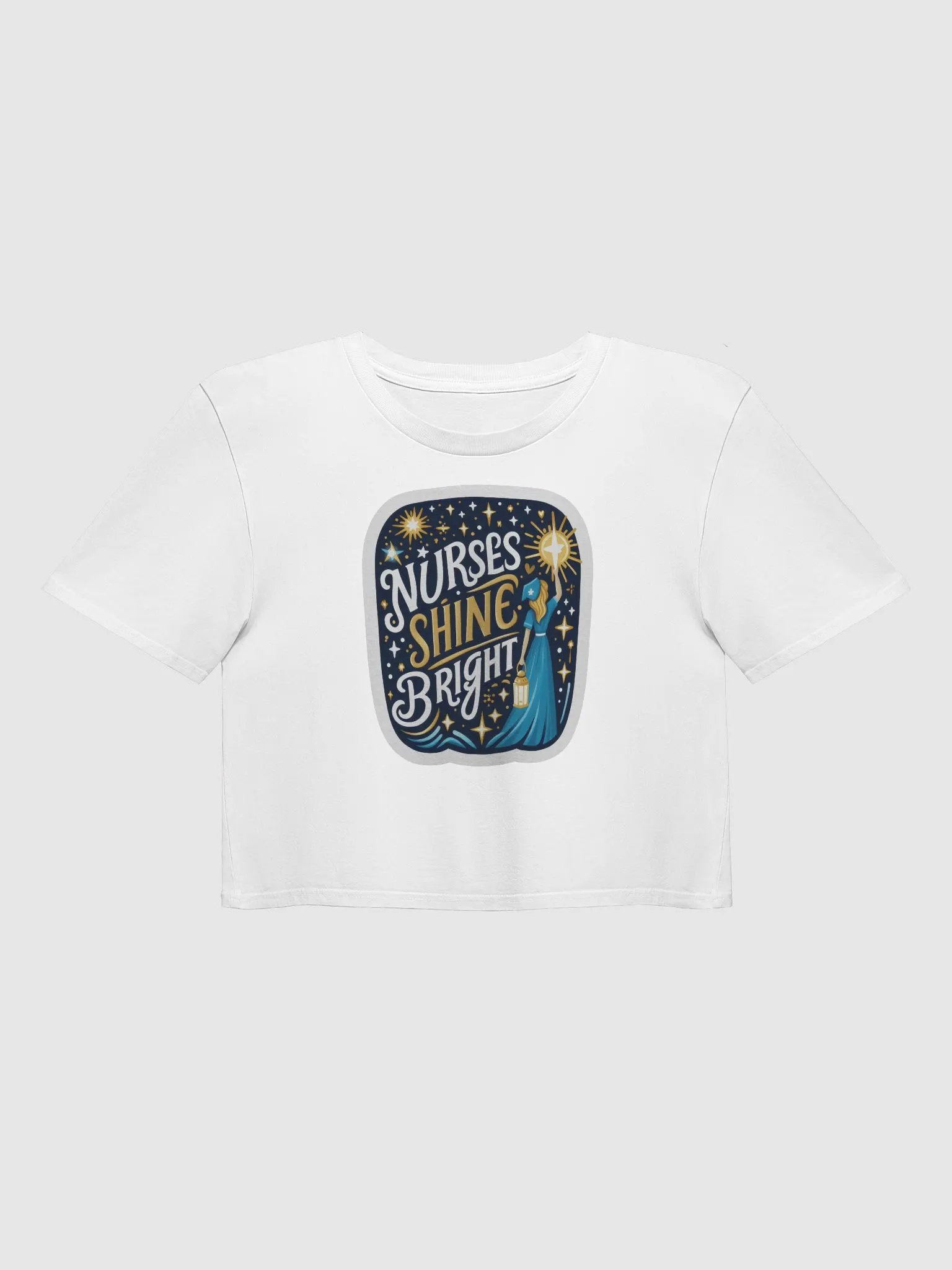 Glowing Nurse Lantern Women's Crop Top product image (8)