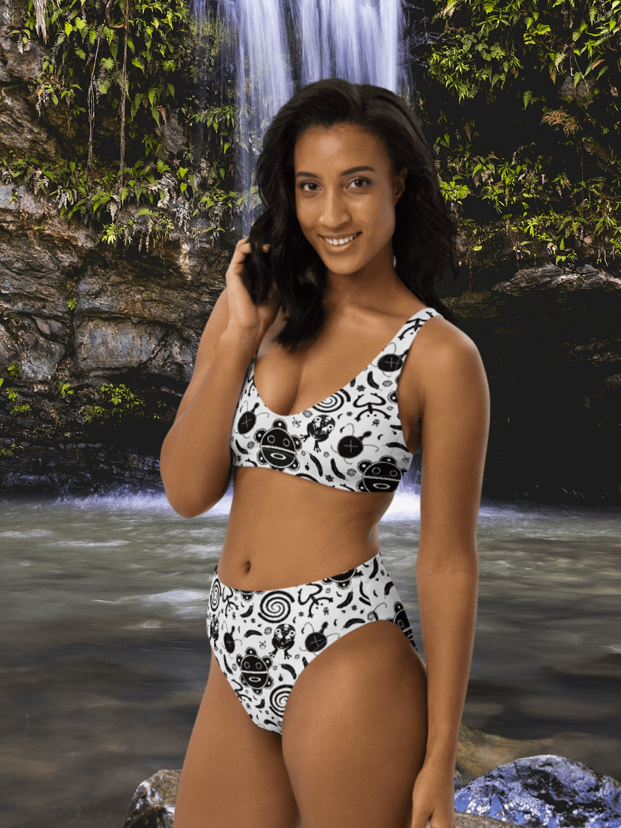 Traditional Taino Symbols High-Waisted Bikini Set product image (4)
