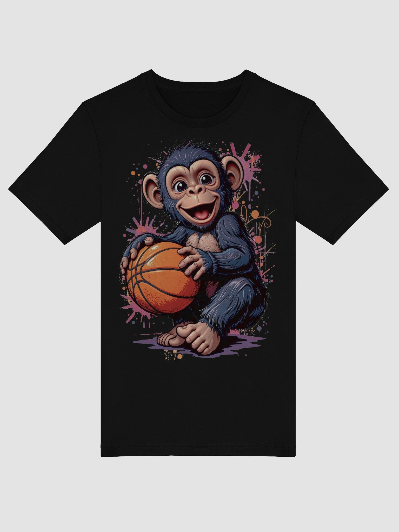 Cheerful Hoops Monkey T-Shirt product image (50)