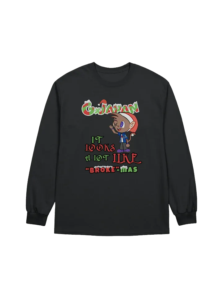 "Broke-mas" Holiday Long-Sleeve Tee product image (1)