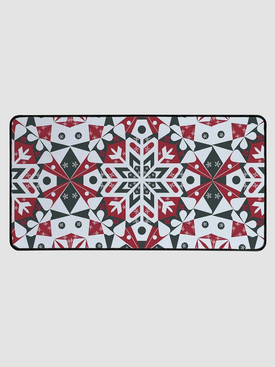 Snowflakes patterned Desk Mat product image (1)