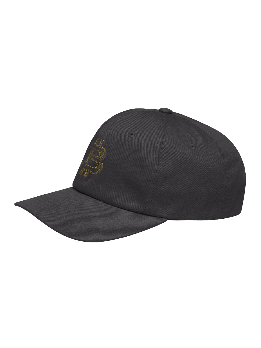 Golden Bitcoin Symbol Dad Hat product image (18)