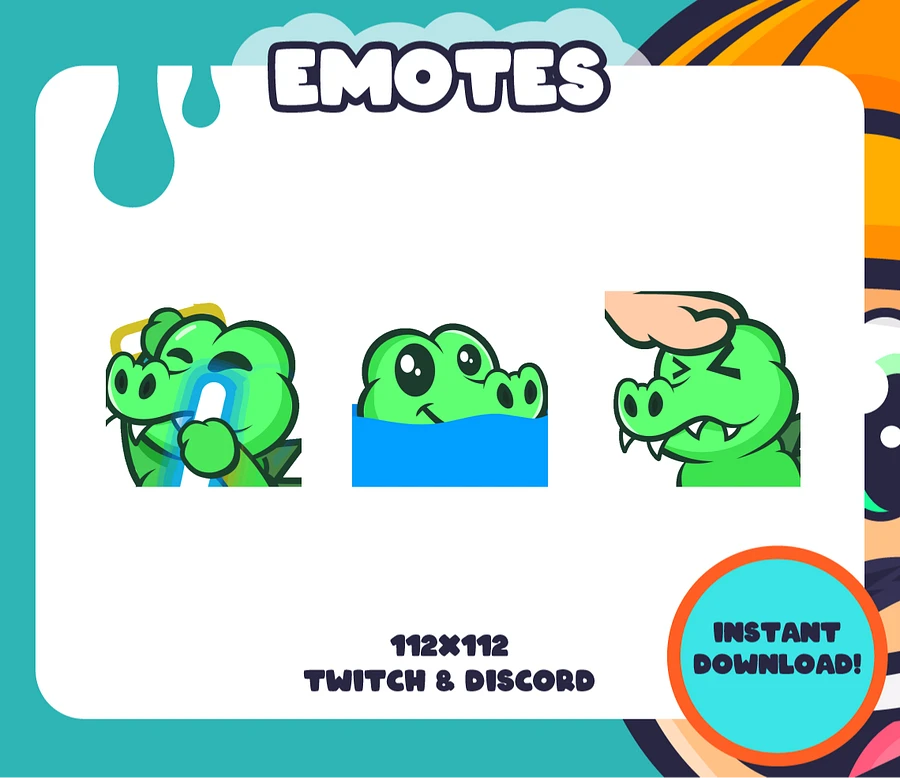 *Animated* Gator Emotes product image (2)