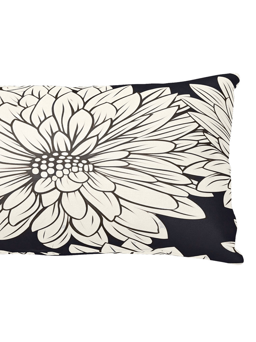 All-over Cream/Black Floral Pillow product image (2)