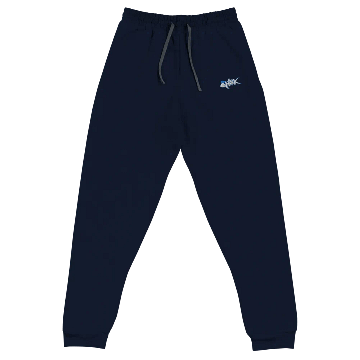 Blue Embroidered Shark Sweatpants product image (13)