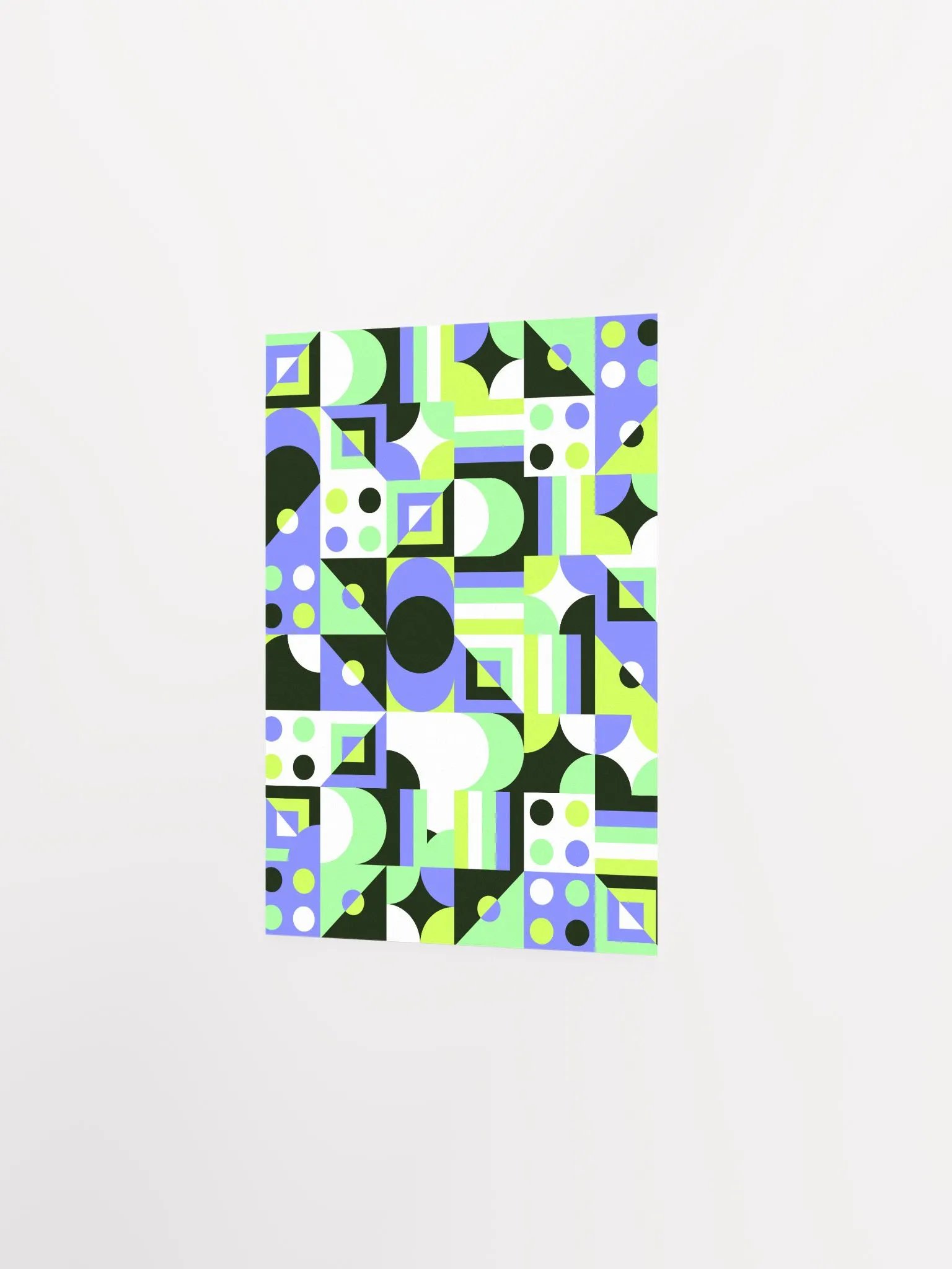 Green/Purple Geometric Pattern Print product image (4)
