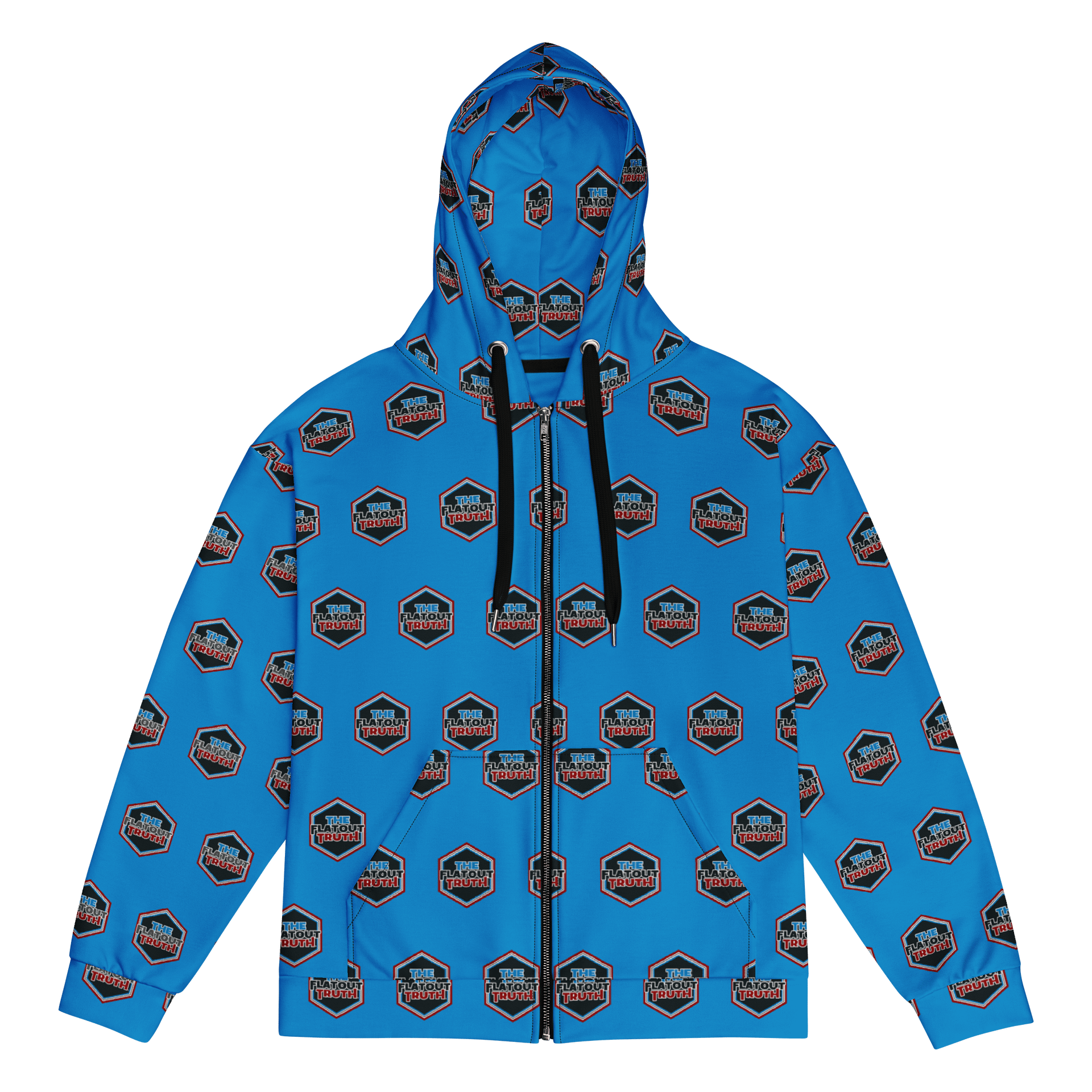 TFOT All-Over Red Hex Blue Zip Jacket product image (1)