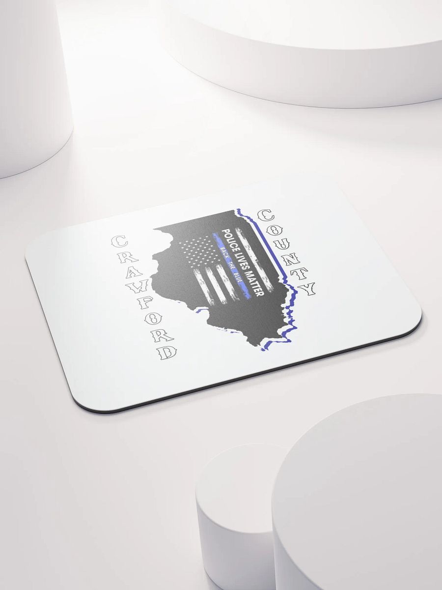 Police Lives Matter Crawford County, Illinois - Mouse Pad product image (4)