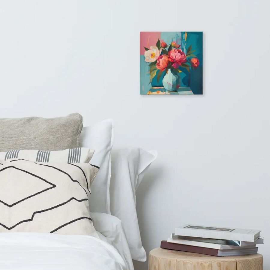 Art2401-82 Vase Flowers Still Life - Canvas Print - sm product image (3)