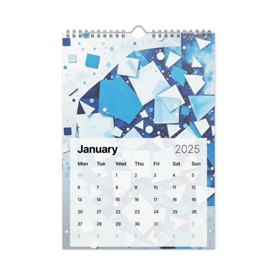 ART ABSTRACT WALL CALENDAR 2025 product image (6)