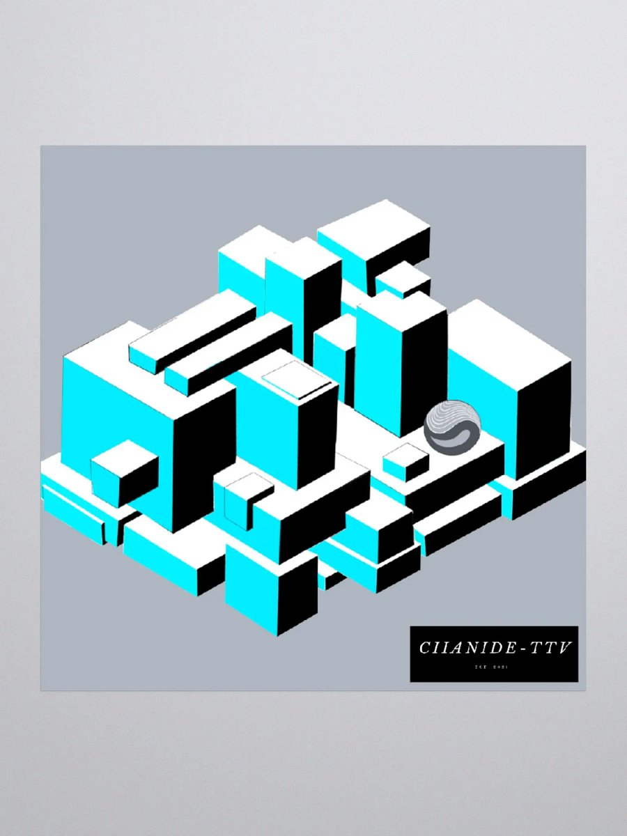 TealCluster Sticker product image (1)