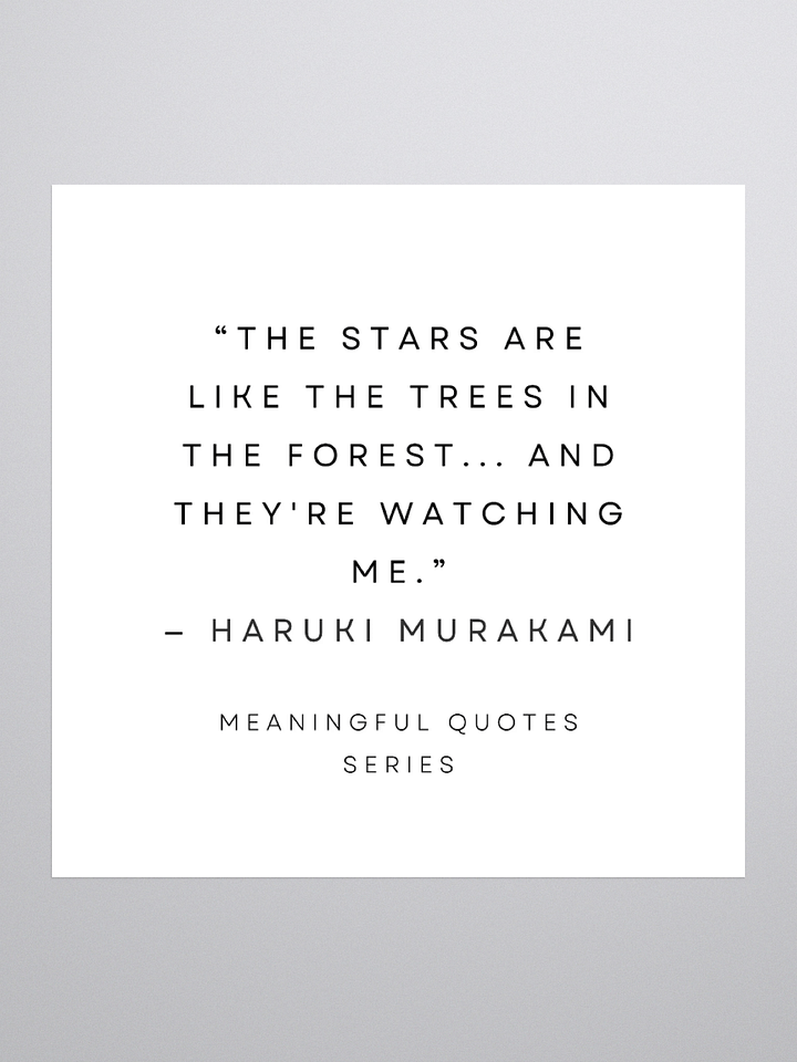 Starry Quotes Kiss Cut Stickers product image (1)