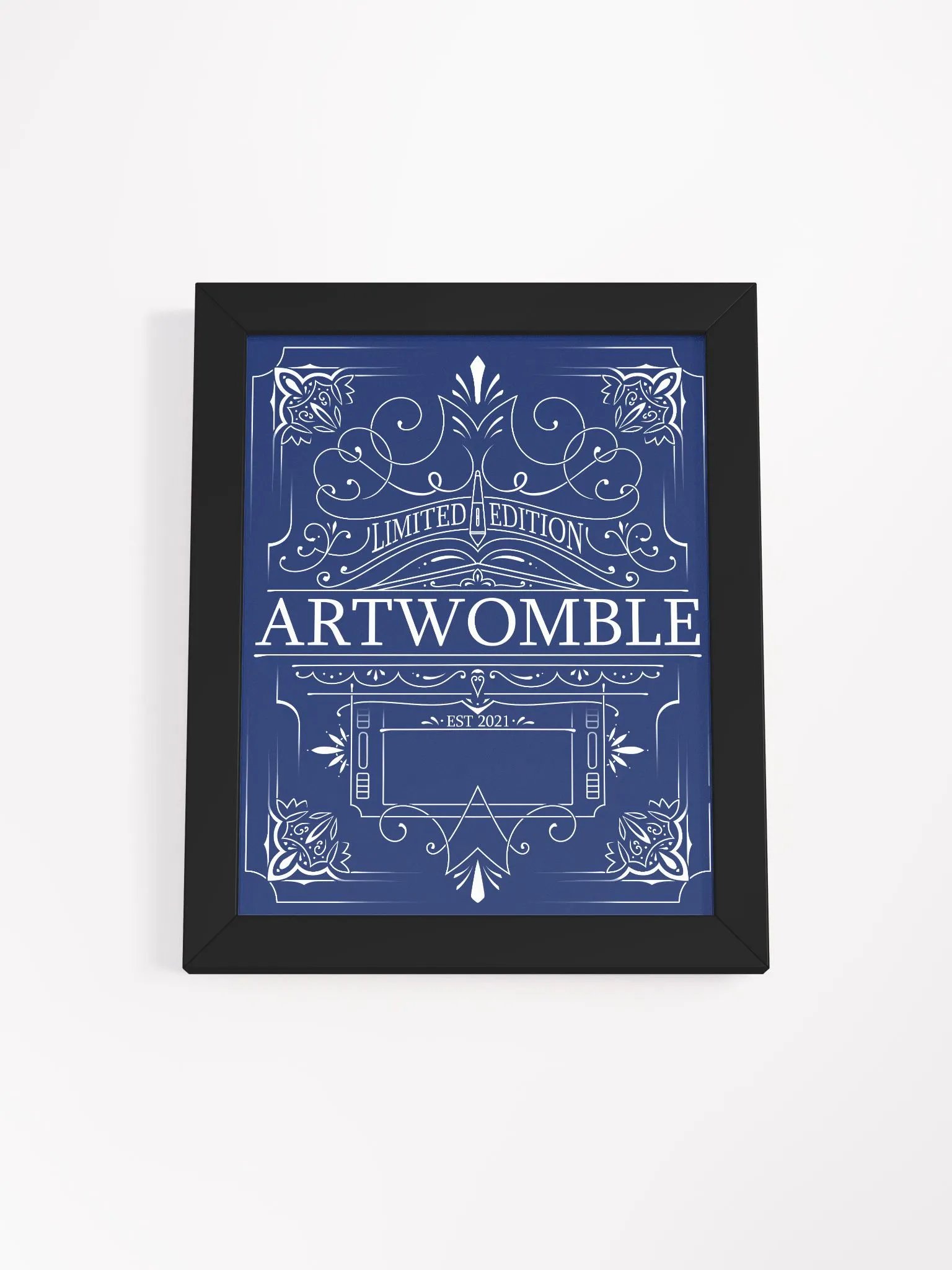 Artwomble Framed Print - Blue product image (2)
