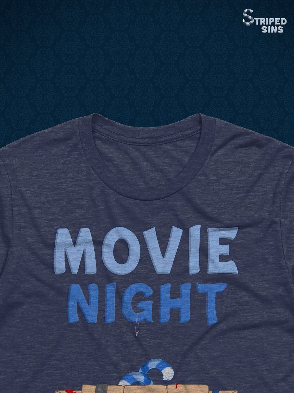 Movie Night | Triblend T-shirt | Dark | Wave #1 product image (1)