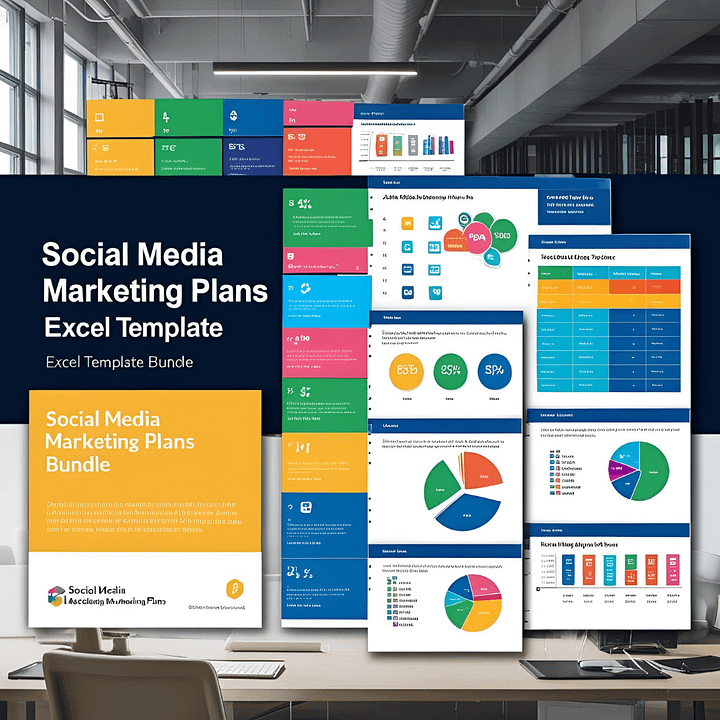 Social Media Marketing Plans Excel Template Bundle product image (1)