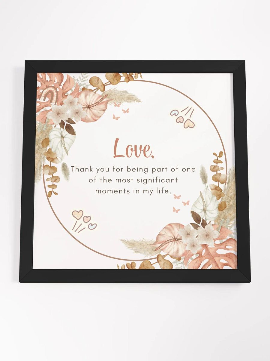 Floral Love and Appreciation Framed Poster product image (10)