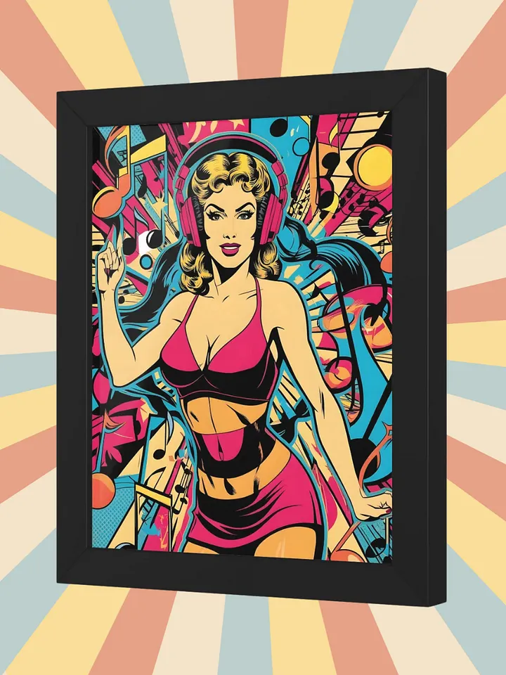 Vibrant Beats: Framed Pop-Art Poster product image (2)