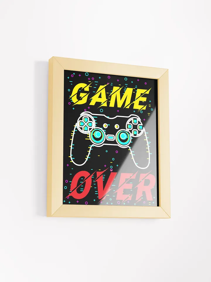 Game Over Controller Framed Matte Poster product image (2)