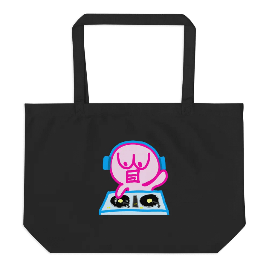 Tote Bag: LEO logo (front) and Let's DJ ( back) product image (11)