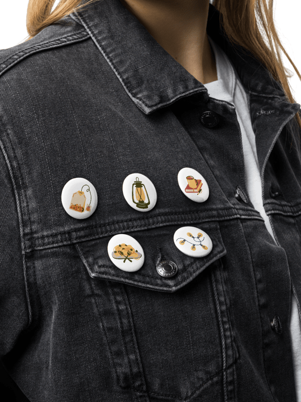 Sukkot Themed Vintage Pin Buttons Set for Children product image (2)