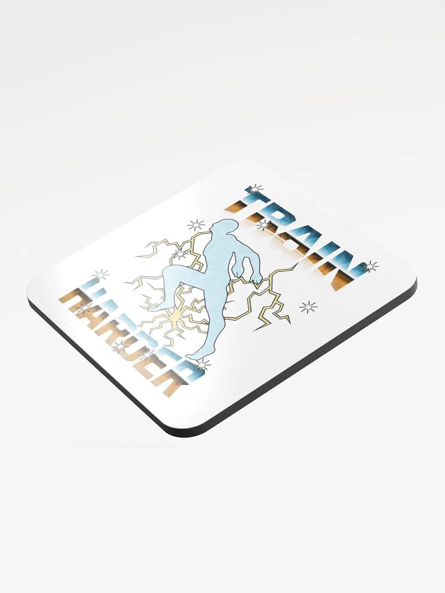 Train Harder Runner Electric Energy Cork Coaster Set product image (3)