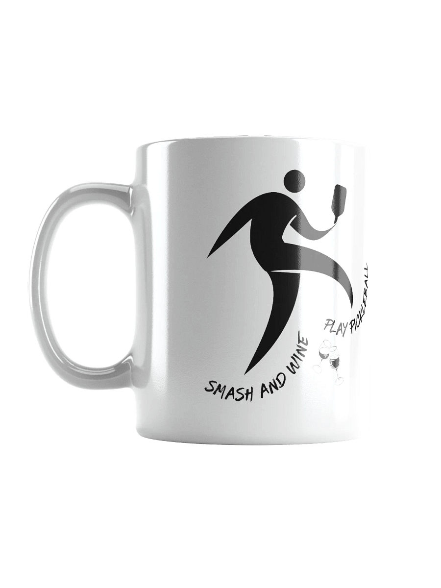 Smash and Wine Pickleball White Glossy Mug product image (6)