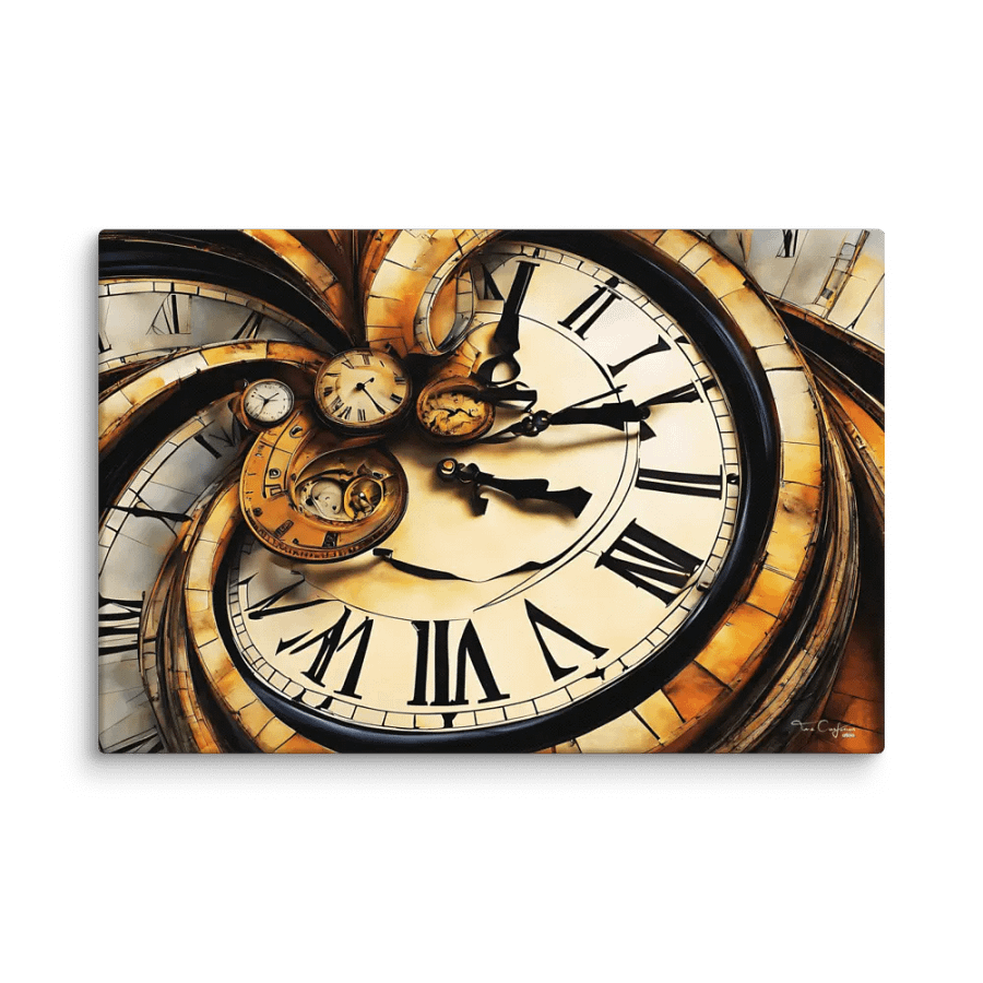 Time Confusion-8 | Canvas Artistic Wall Painting product image (10)
