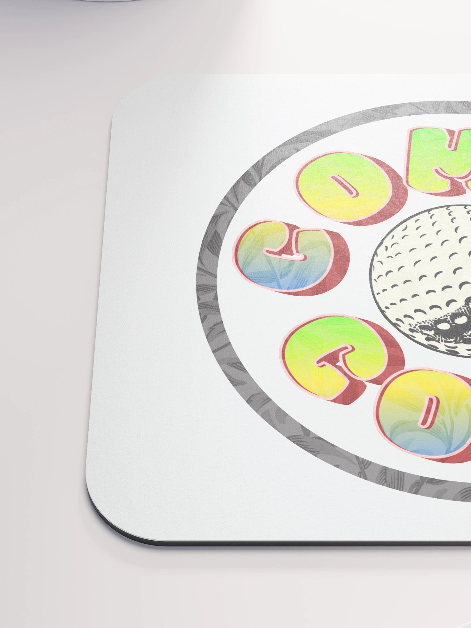 Comfy Cozy Golf Ball Mouse Pad product image (6)