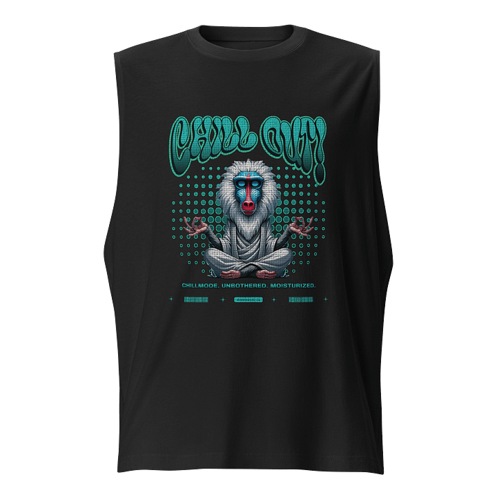 Chill Out! Zen Vibes Mandrill Muscle Tank product image (1)