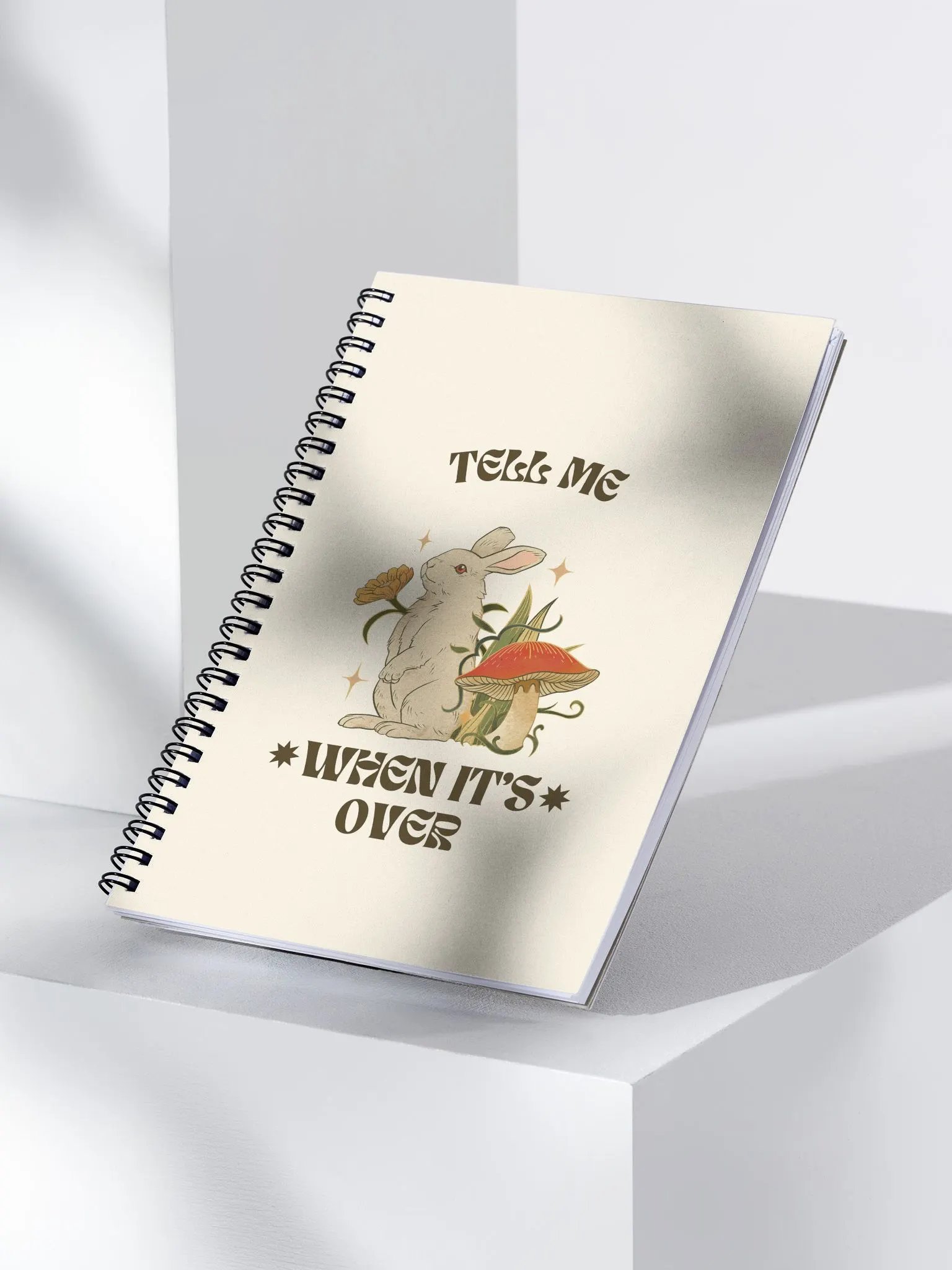 Whimsical Rabbit Dreams Spiral Notebook product image (3)