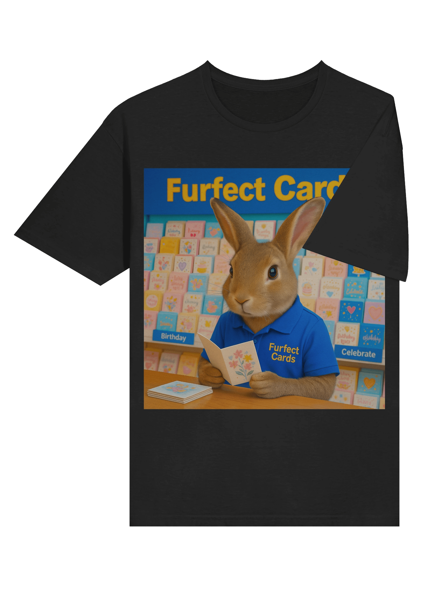 Furfect Cards Bunny Unisex T-Shirt product image (50)