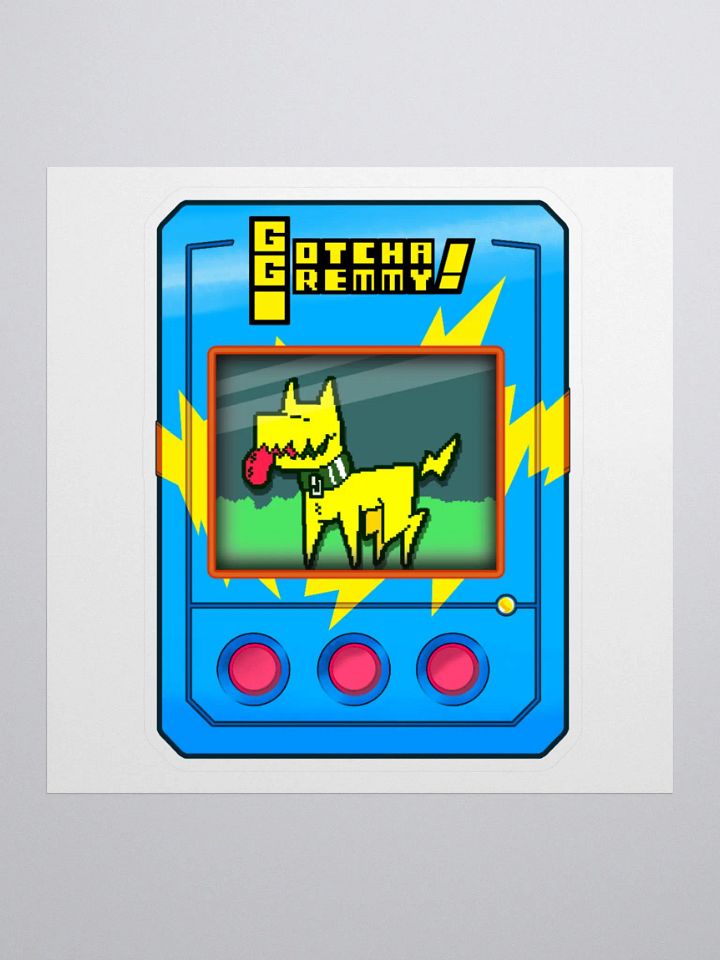 Gotcha Gremmy! [Blue/Yellow] - Sticker product image (1)