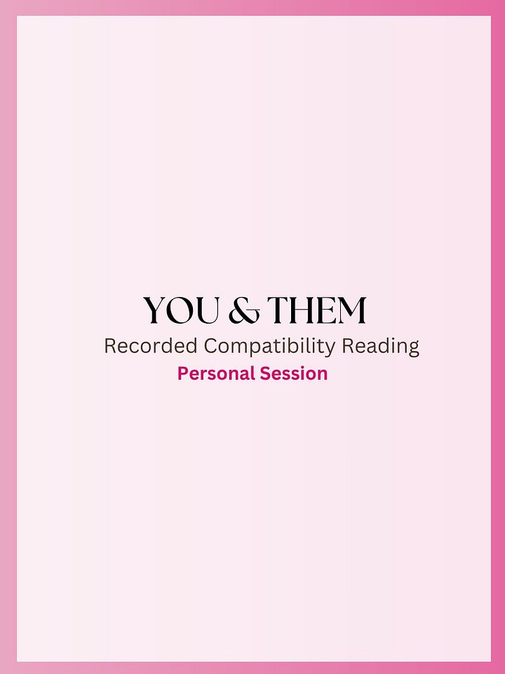 You and Them | Recorded Synastry/Compatibility Astrology Reading product image (1)