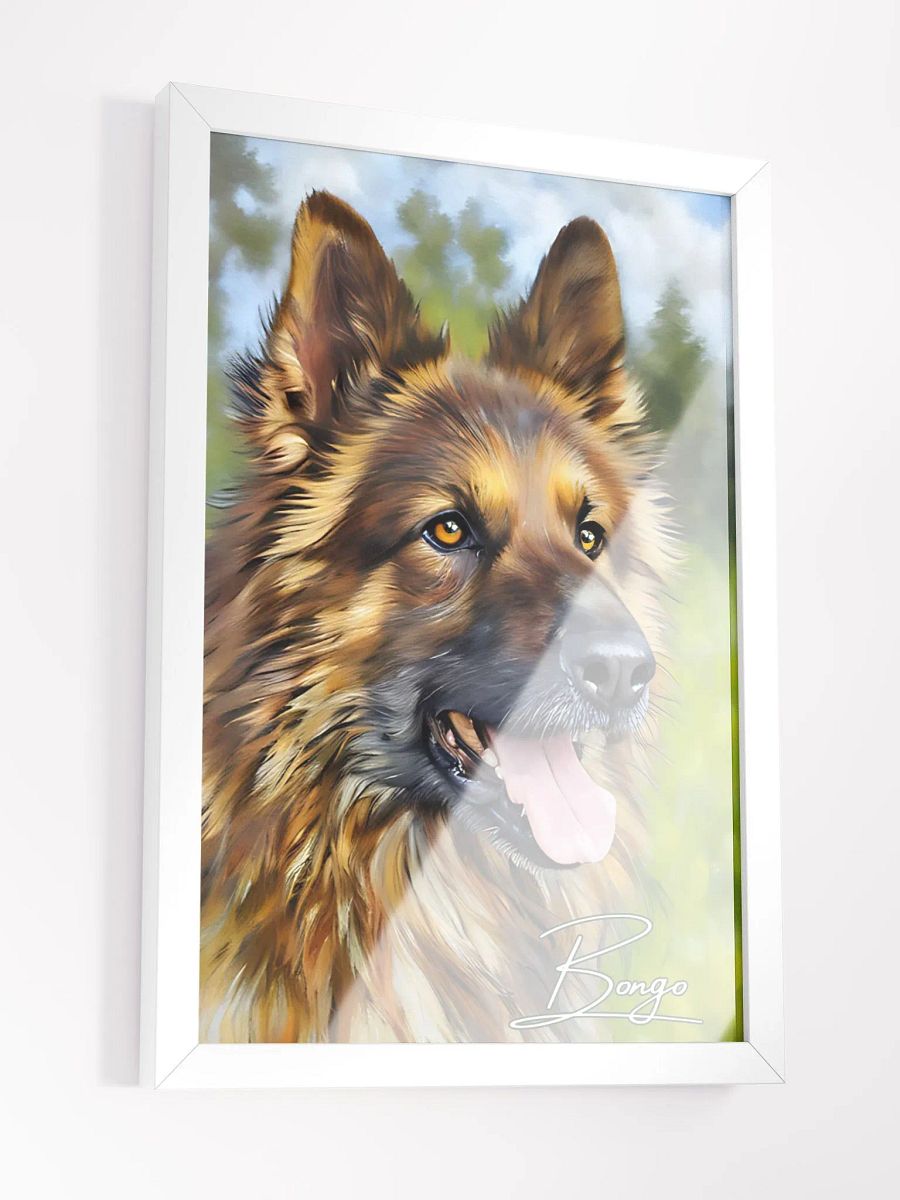 YOUR BEST FRIEND! / FRAMED HIGH-QUALITY MATTE POSTER / PERSONALIZED NAME / DIGITAL ART / 12" X 18" product image (2)
