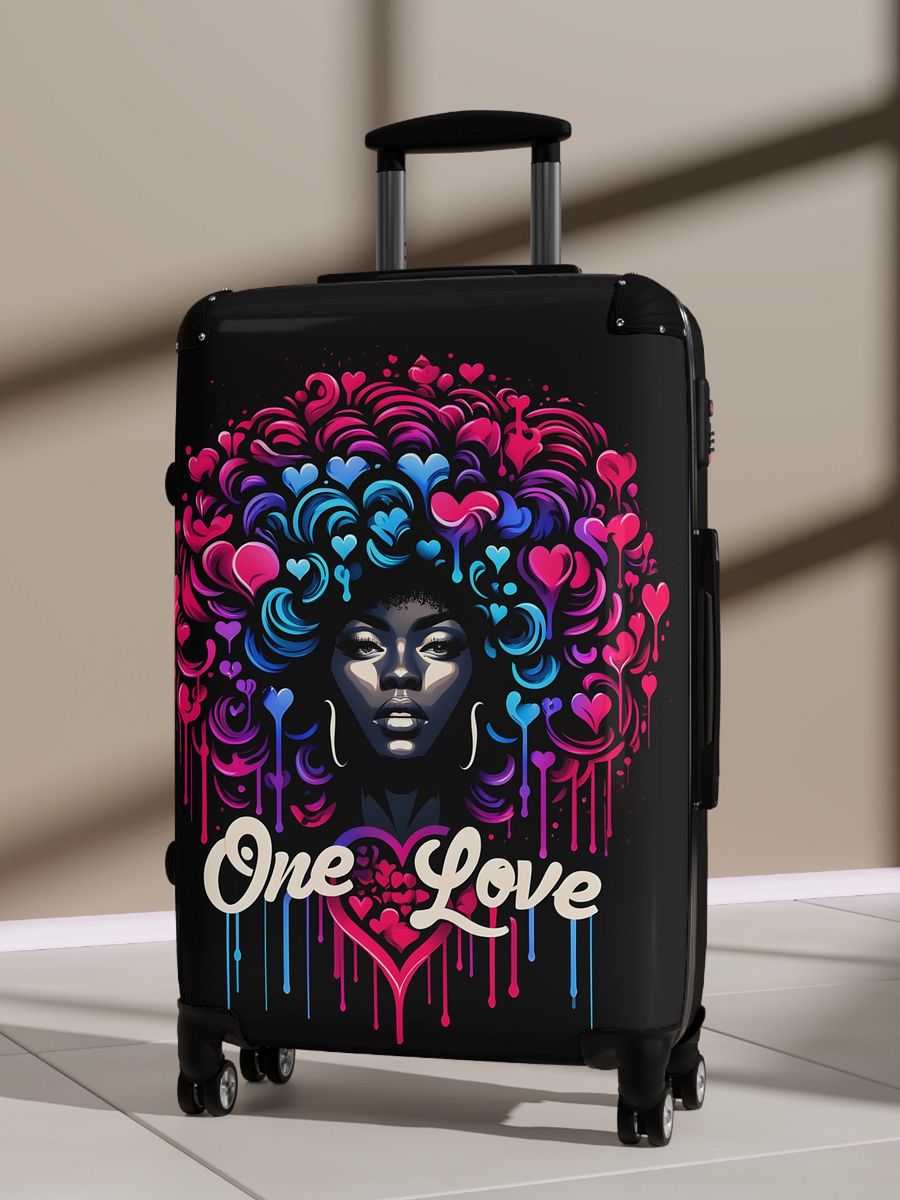 Travel Suitcase for Black Women and Girls One Love product image (1)