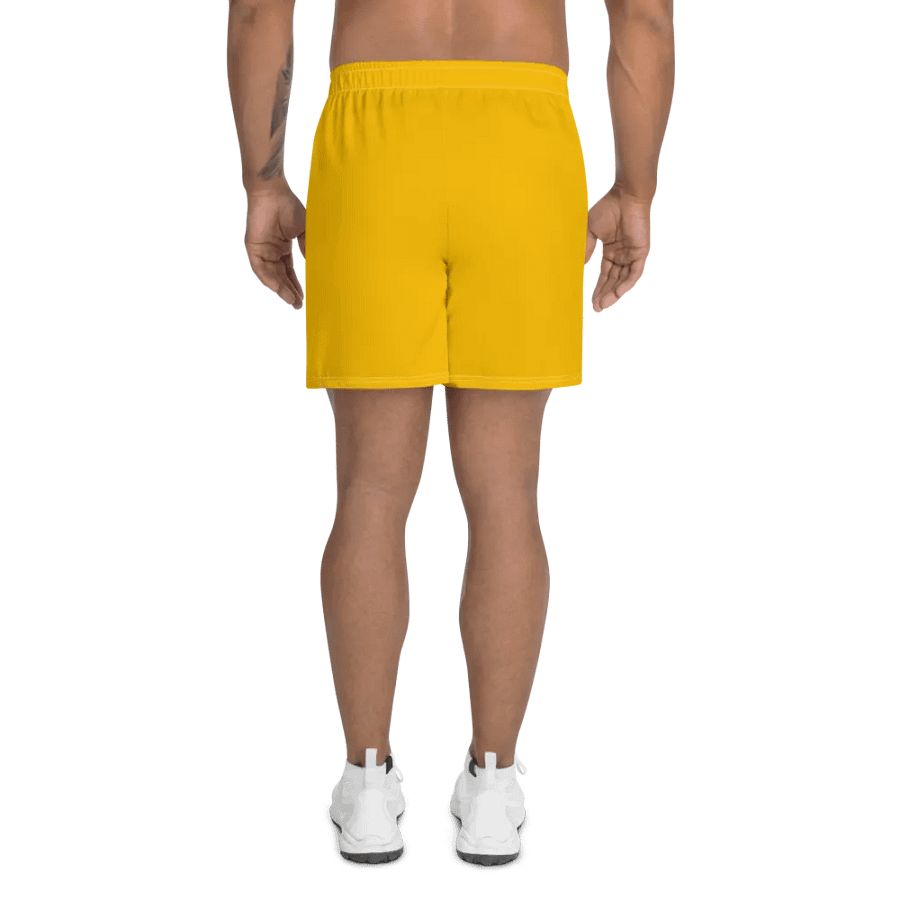 Plain Color Amber Color Athletic Long Shorts product image (2)